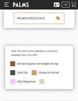 PALMSLOVESLOCALS coupon verification screenshot