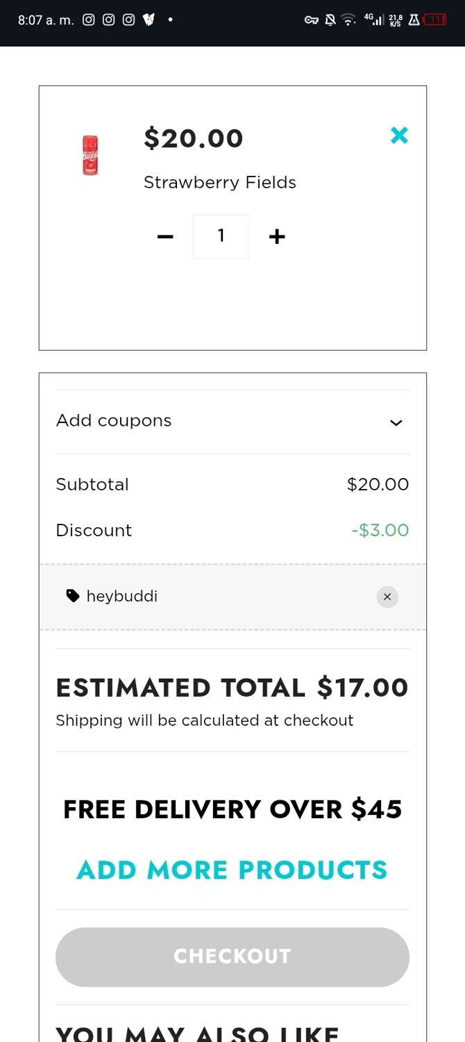 Pamos checkout page showing Pamos coupon code box | Screenshot taken by SimplyCodes community member on Dec 31, 2025