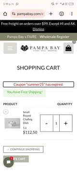 SUMMER25 coupon verification screenshot