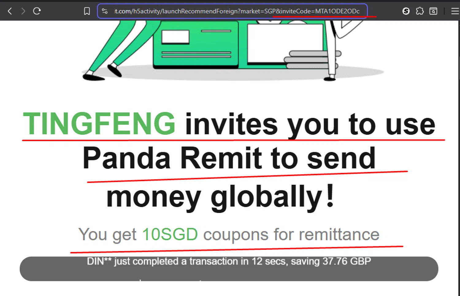 Panda Remit promo code screenshot showing code MTA1ODE2ODc applied at Panda Remit checkout page. Uploaded by SimplyCodes community member carmennoviko on Sep 23, 2025
