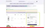 Pandora Beauty coupon verification screenshot