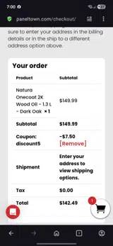 Discount5 coupon verification screenshot