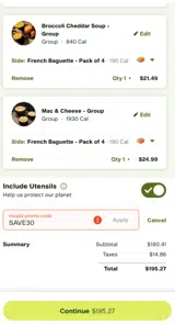 Panera Bread coupon verification screenshot