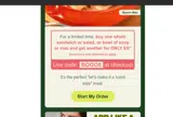 Panera Bread coupon verification screenshot