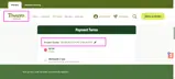 Panera Bread coupon verification screenshot