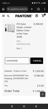 SAVEMORE coupon verification screenshot