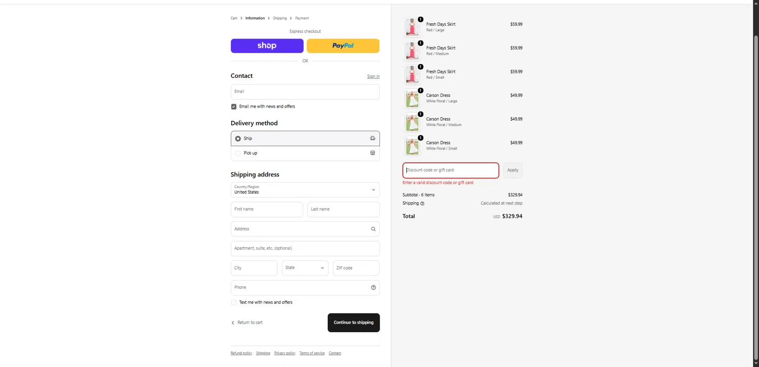 Pants Store discount code screenshot showing code 12DAYS9 applied at Pants Store checkout page. Uploaded by SimplyCodes community member MagnificentEagle1411 on Feb 20, 2026