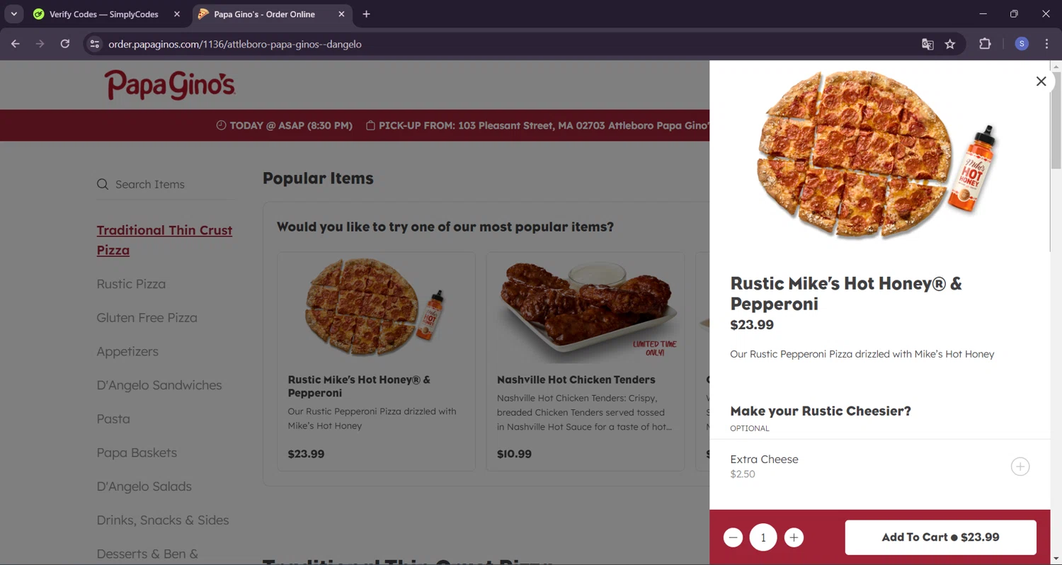 Papa Gino's Promo Codes – 20% Off | May 2024