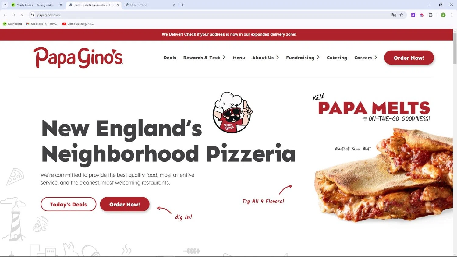 Papa Gino's Coupons - 20% Off | October 2024