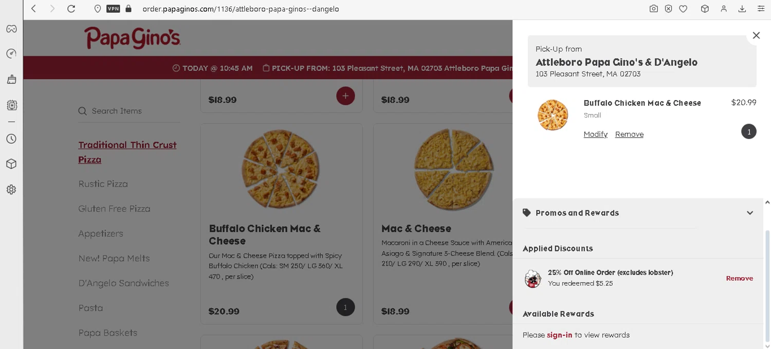 Papa Gino's Coupons - 25% Off Coupon Codes in August 2024 | SimplyCodes
