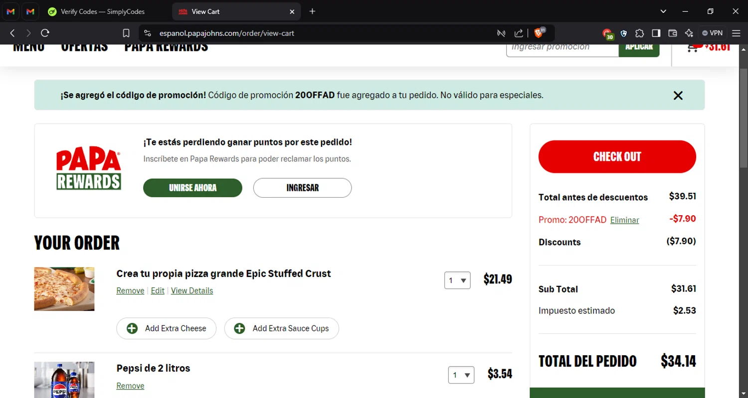 how to use Papa John's coupons