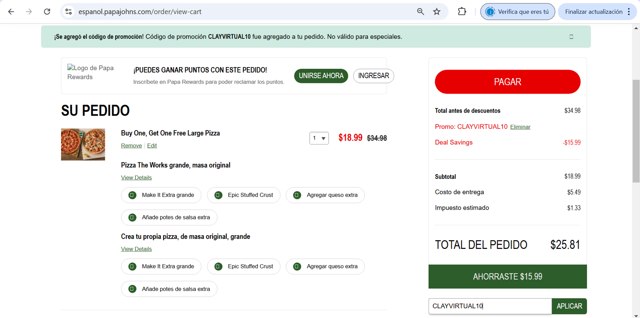 Papa John's Promo Codes (2 Verified) - 25% Off Apr 2025
