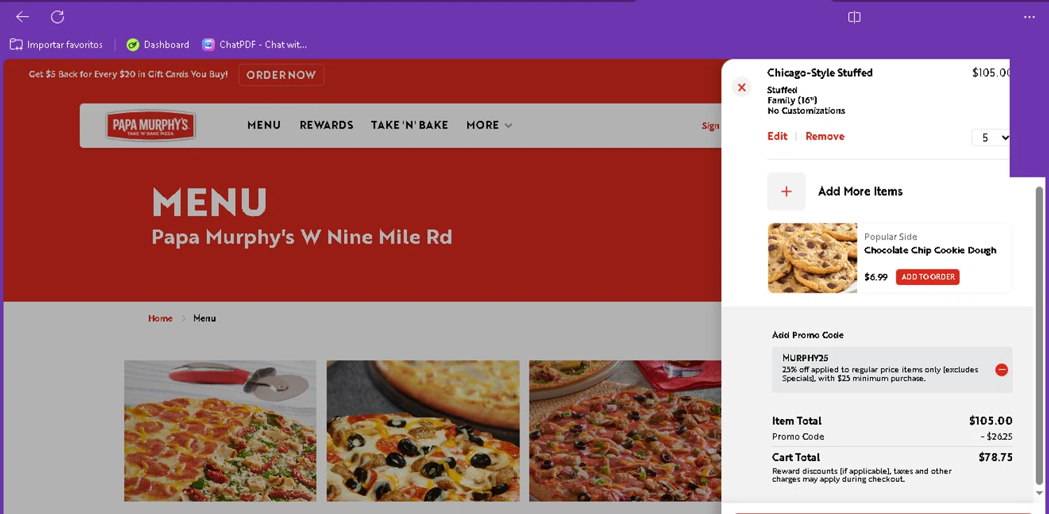 Papa Murphy's Coupons 25 Off September 2024