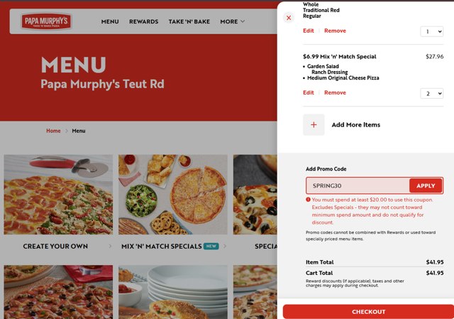 Papa Murphy's Coupon Codes (5 Verified) - 25% Off May 2025