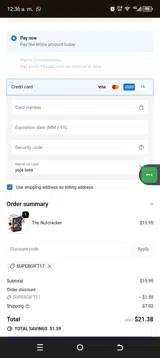 supergift17 coupon verification screenshot
