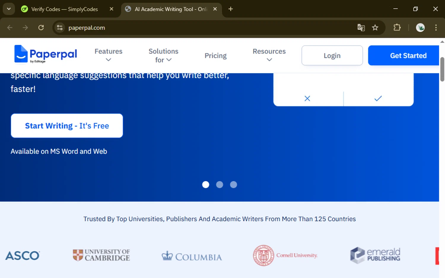 Paperpal discount code screenshot showing code NG30 applied at Paperpal checkout page. Uploaded by SimplyCodes community member eltotiiiiiii on Mar 20, 2025