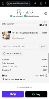 onlycodetop coupon verification screenshot
