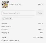OFF10 coupon verification screenshot