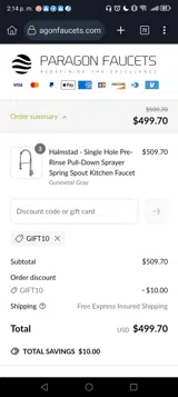 GIFT10 coupon verification screenshot