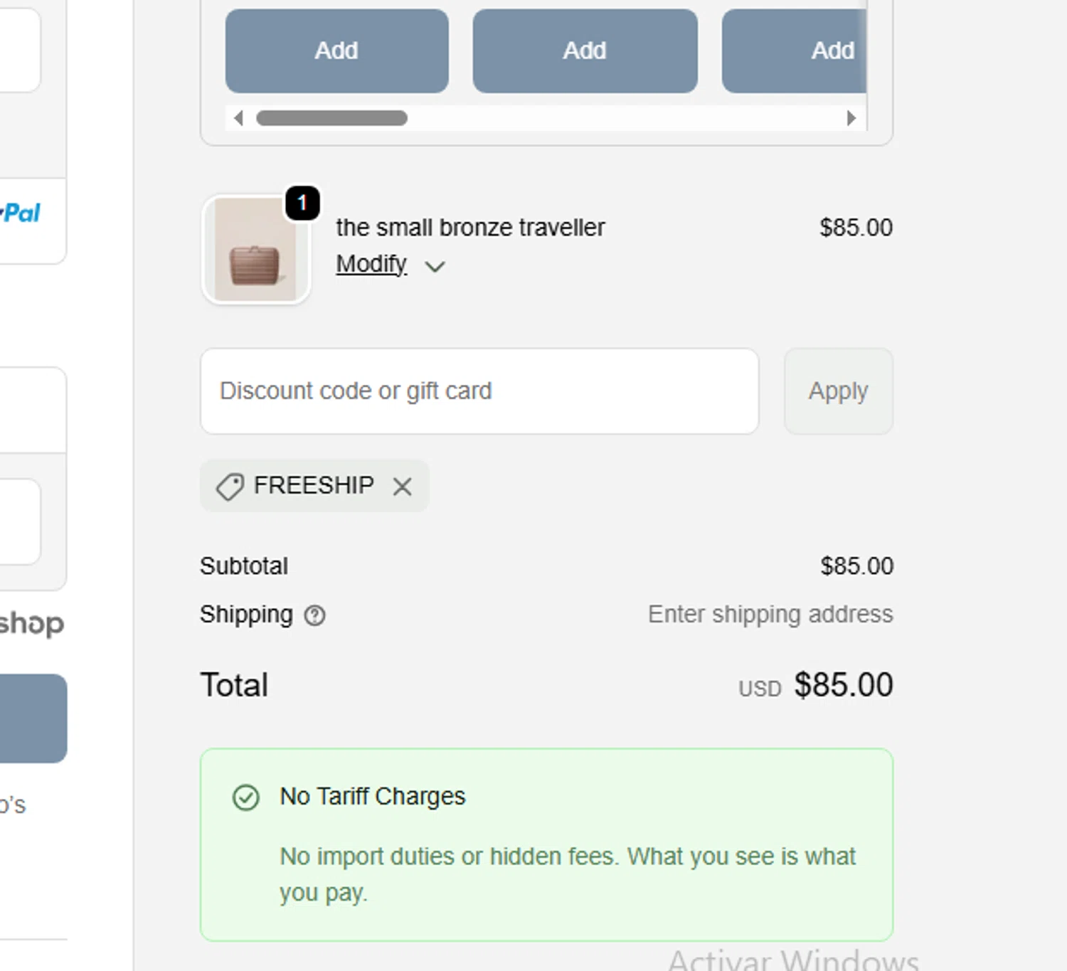 Parallelle discount code screenshot showing code FREESHIP applied at Parallelle checkout page. Uploaded by SimplyCodes community member RewardCurator5232 on Oct 7, 2025