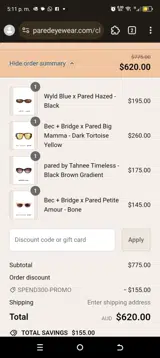 B1G1 coupon verification screenshot