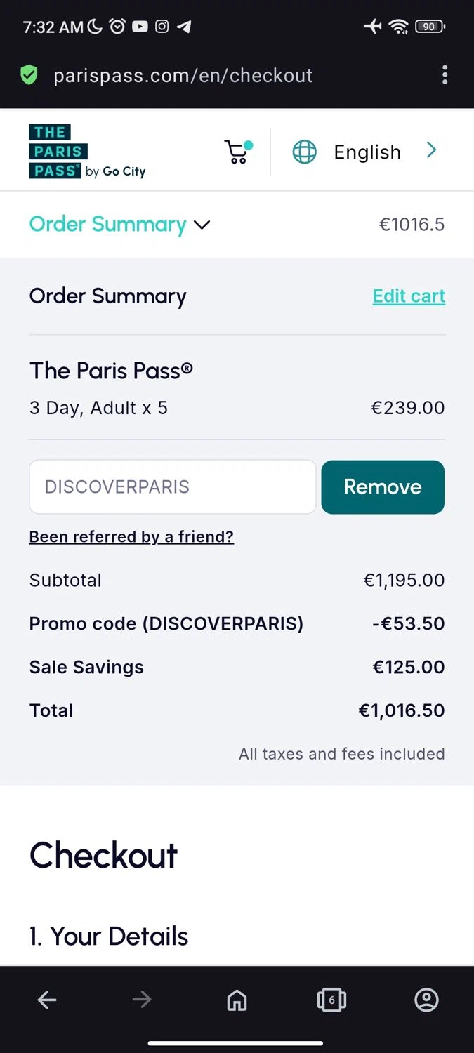 how to use Paris Pass coupons