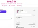 Parivie coupon verification screenshot