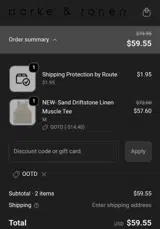 OOTD coupon verification screenshot