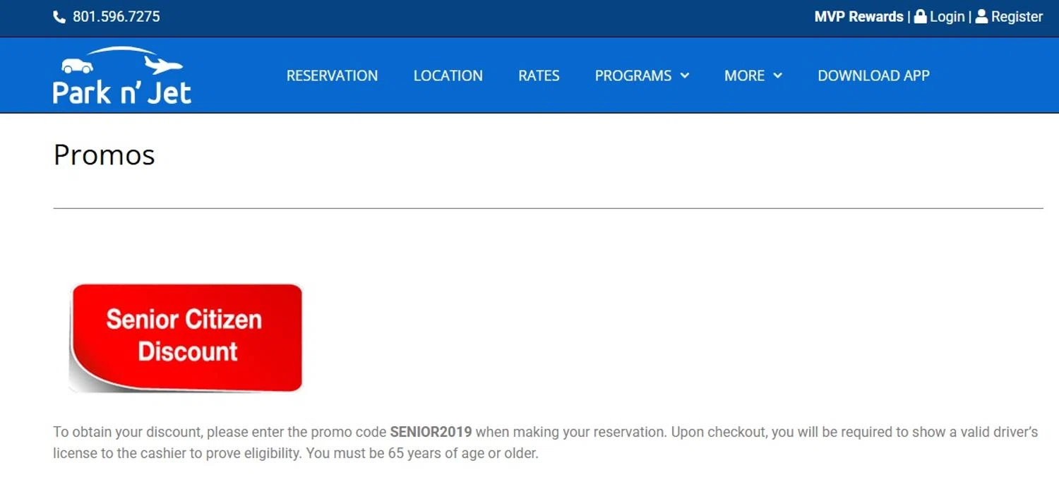 Park'n JET checkout page showing Park'n JET promo code box | Screenshot taken by SimplyCodes community member on Oct 17, 2025