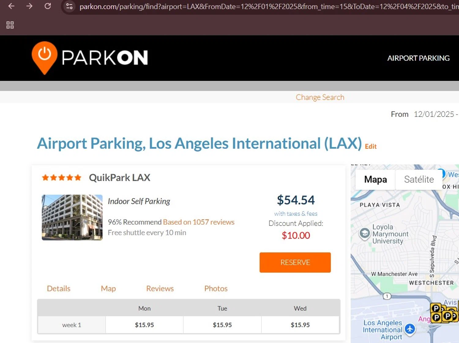 ParkOn promo code screenshot showing code UVA20 applied at ParkOn checkout page. Uploaded by SimplyCodes community member Milaya on Nov 29, 2025
