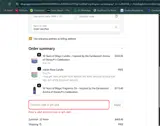 Park Scents coupon verification screenshot