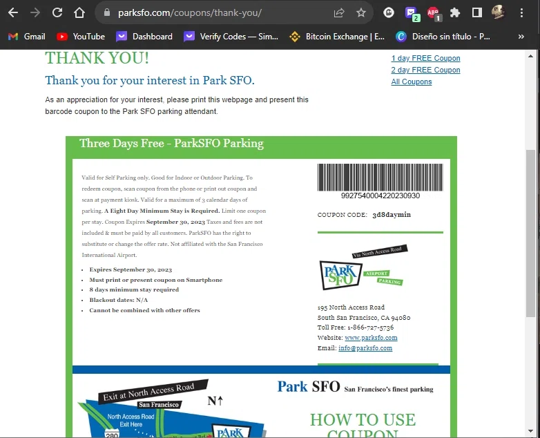 Park SFO Promo Codes 20 Off July 2024