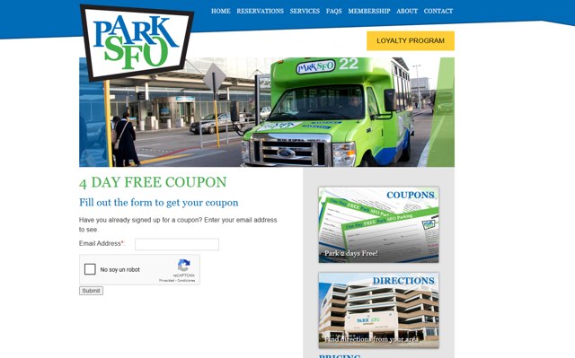 Park SFO checkout page showing Park SFO promo code box | Screenshot taken by SimplyCodes community member on Mar 9, 2025