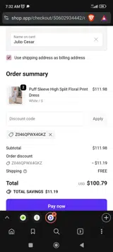 Z046QPWX4GKZ coupon verification screenshot