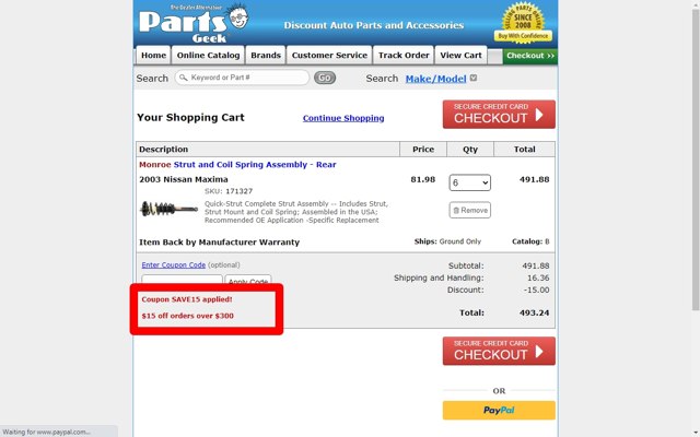 Parts Geek Promo Codes - 5% Off Coupons Sep 2025