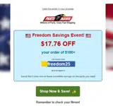 PartsHawk coupon verification screenshot