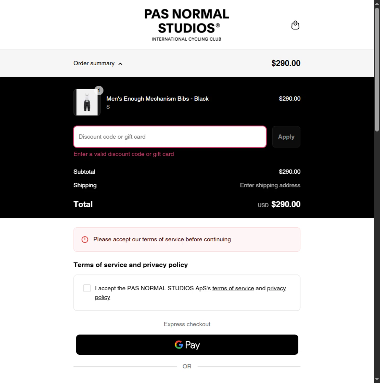 Pas Normal Studios discount code screenshot showing code NEWSLETTER10 applied at Pas Normal Studios checkout page. Uploaded by SimplyCodes community member Leannysv7lla on Jul 20, 2025
