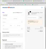 Passion 4 Health Store coupon verification screenshot