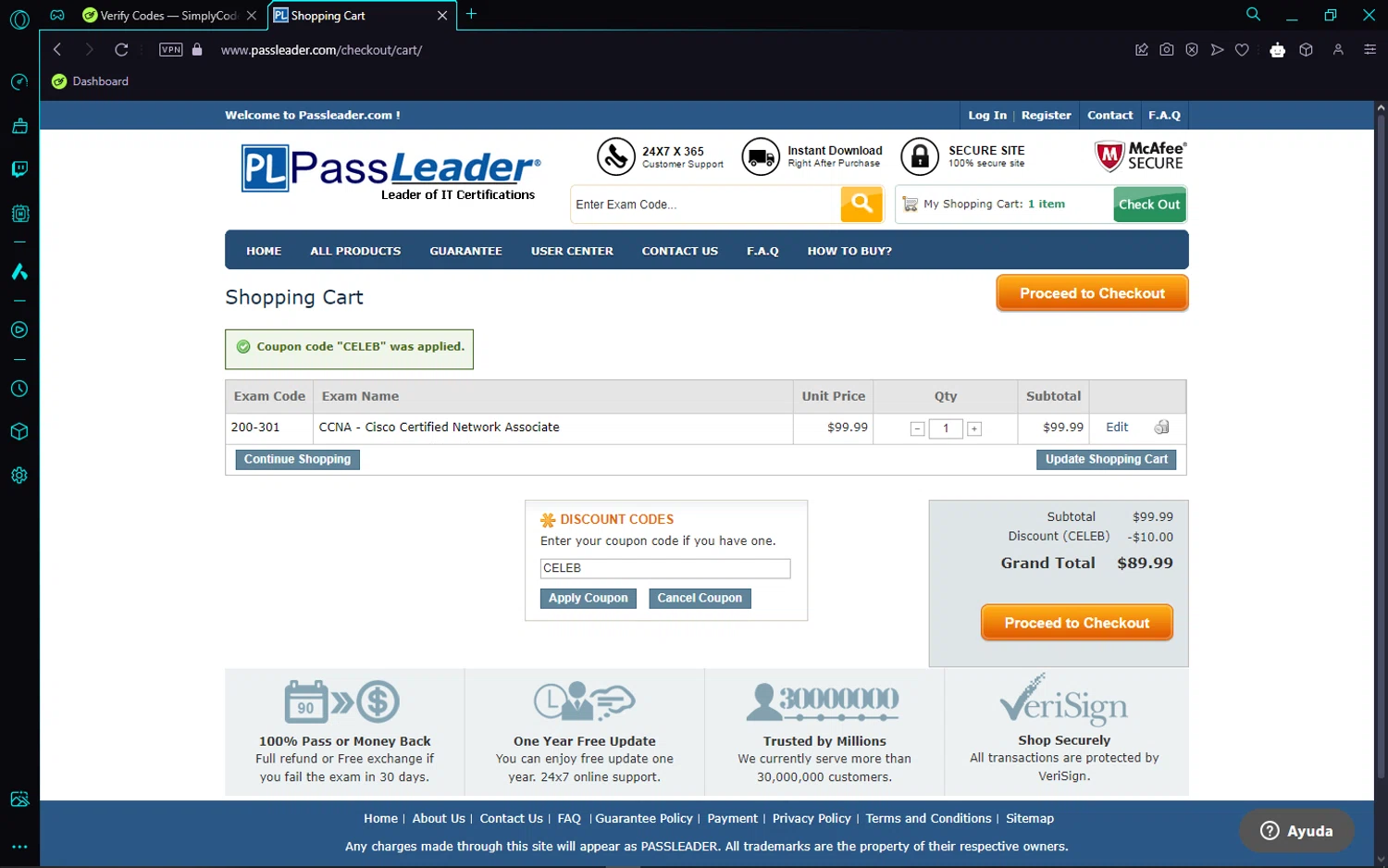 where to use PassLeader promo code box