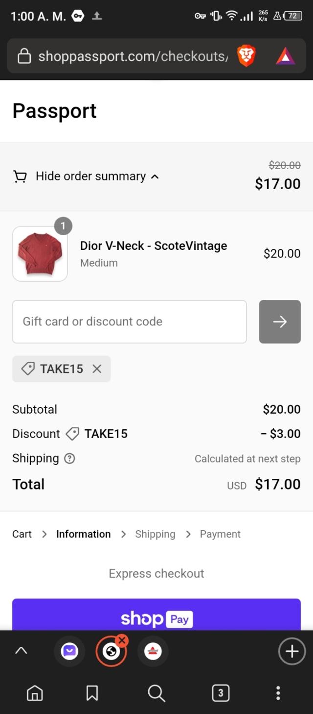 Passport checkout page showing Passport promo code box | Screenshot taken by SimplyCodes community member on Jul 19, 2023