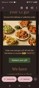 TAKEFIVE coupon verification screenshot