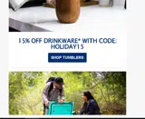 HOLIDAY15 coupon verification screenshot