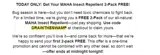 DRAINTHESWAMP coupon verification screenshot