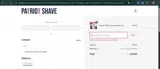 Patriot Shave coupon verification screenshot