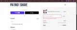 Patriot Shave coupon verification screenshot