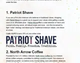 Patriot Shave coupon verification screenshot