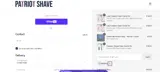 Patriot Shave coupon verification screenshot
