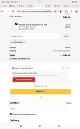 Paty coupon verification screenshot