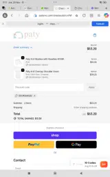 Paty coupon verification screenshot