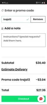 PAVASHOT coupon verification screenshot